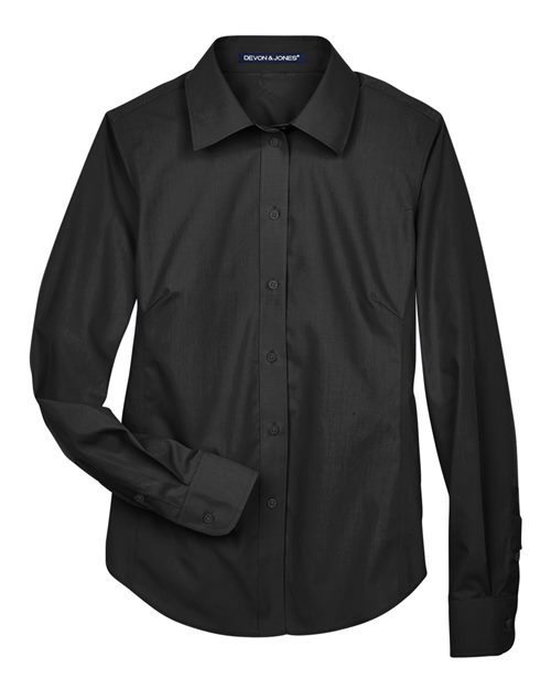 Devon & Jones Women's Crown Collection® Broadcloth Woven Dress Shirt - Image 2