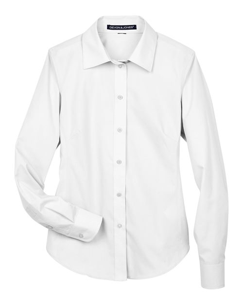 Devon & Jones Women's Crown Collection® Broadcloth Woven Dress Shirt - Image 6