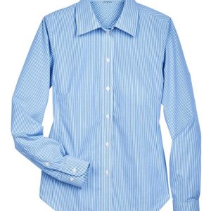 Alternative view of Devon & Jones Women's Crown Collection® Banker Stripe Woven Dress Shirt