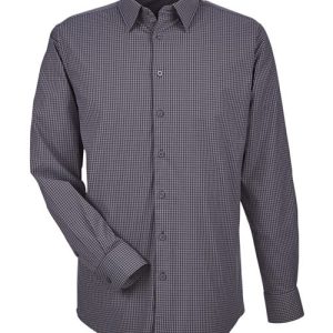 Alternative view of Devon & Jones Men's CrownLux Performance® Tonal Mini Check Woven Dress Shirt