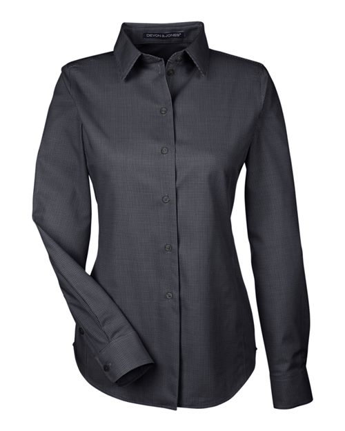 Devon & Jones Women's Crown Collection® Royal Dobby Woven Dress Shirt - Image 2