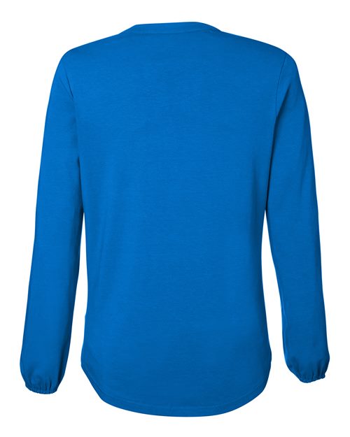 Devon & Jones Women's Raleigh Half-Placket Knit Top - Image 8