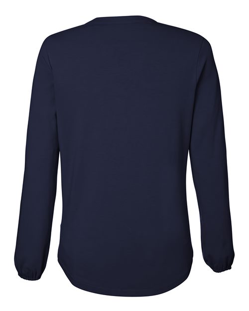 Devon & Jones Women's Raleigh Half-Placket Knit Top - Image 10