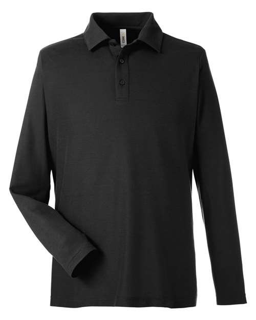 CORE365 Men's Fusion ChromaSoft™ Long Sleeve Pique Polo - Image 2