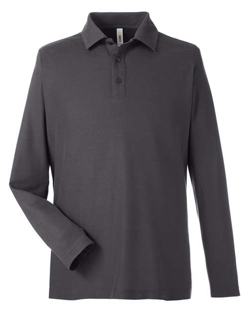 CORE365 Men's Fusion ChromaSoft™ Long Sleeve Pique Polo - Image 3