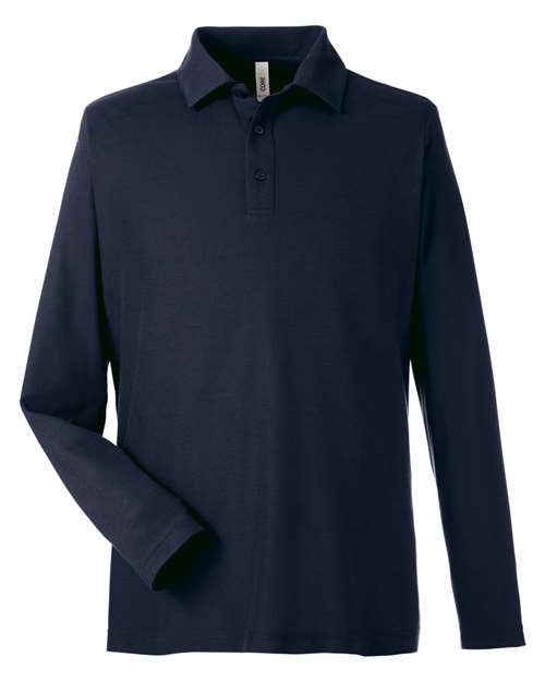 CORE365 Men's Fusion ChromaSoft™ Long Sleeve Pique Polo - Image 4