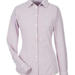 Alternative view of Devon & Jones Women's CrownLux Performance® Micro Windowpane Woven Dress Shirt