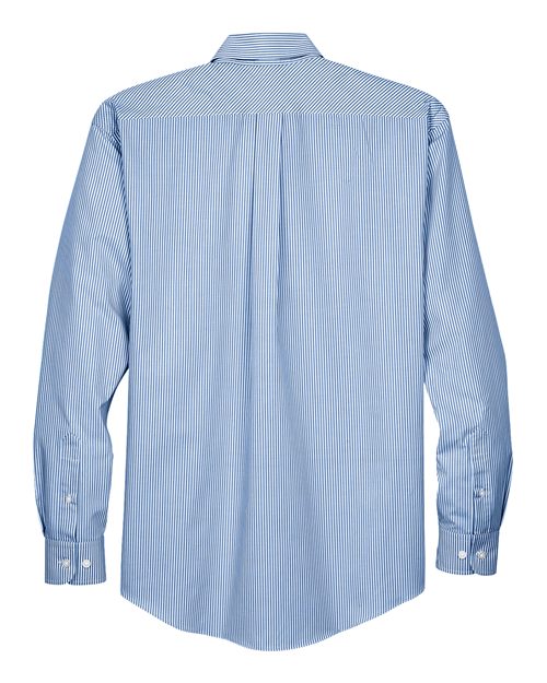 Devon & Jones Men's Crown Collection® Banker Stripe Woven Dress Shirt - Image 4