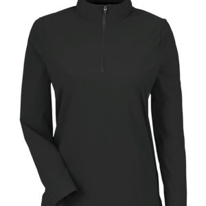 Alternative view of Devon & Jones Women's CrownLux Performance® Windsor Welded Quarter-Zip Pullover