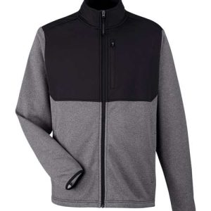 Alternative view of CORE365 Men's Venture Heathered Stripe Hybrid Jacket