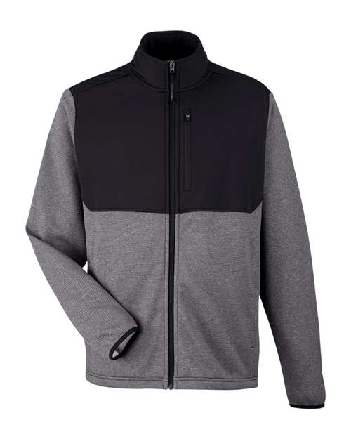 CORE365 Men's Venture Heathered Stripe Hybrid Jacket - Image 2