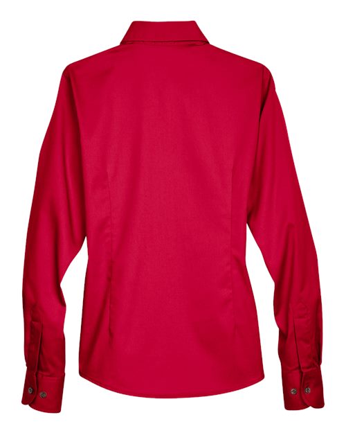 Harriton Women's Easy Blend™ Long Sleeve Twill Dress Shirt with Stain-Release - Image 15