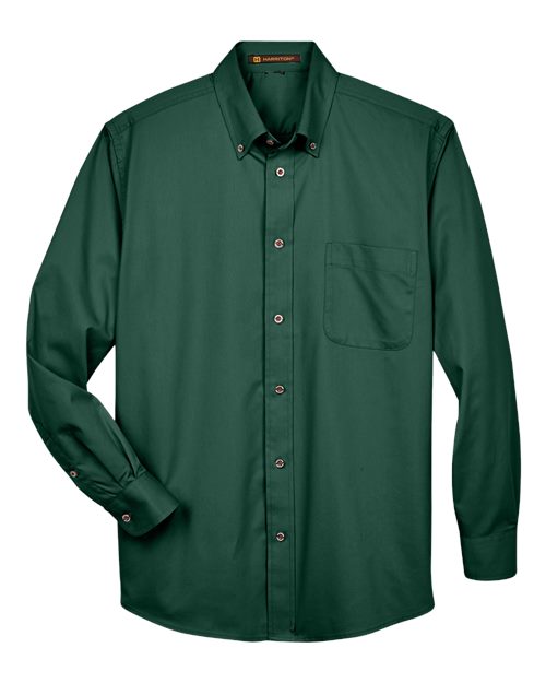 Harriton Men's Easy Blend™ Twill Shirt - Image 5