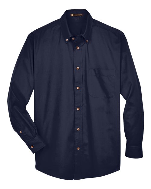 Harriton Men's Easy Blend™ Twill Shirt - Image 6