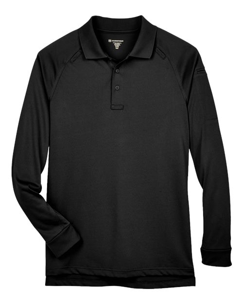 Harriton Men's Advantage Long Sleeve Tactical Polo - Image 2