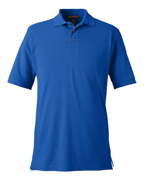 Harriton Men's Pique Polo - Image 4