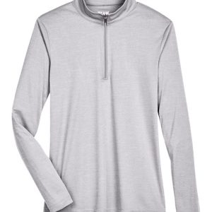 Alternative view of Team 365 Women's Zone Sonic Heather Performance Quarter-Zip Pullover
