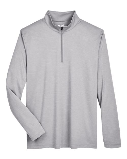 Team 365 Men's Zone Sonic Heather Performance Quarter-Zip Pullover - Image 2