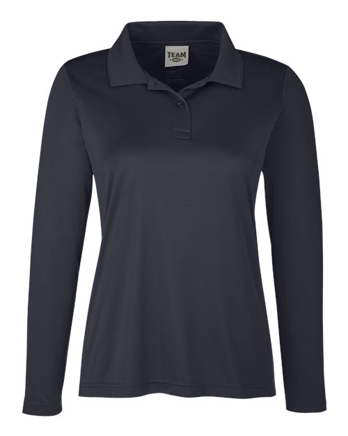 Team 365 Women's Zone Performance Long Sleeve Polo - Image 2