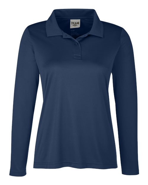 Team 365 Women's Zone Performance Long Sleeve Polo - Image 3