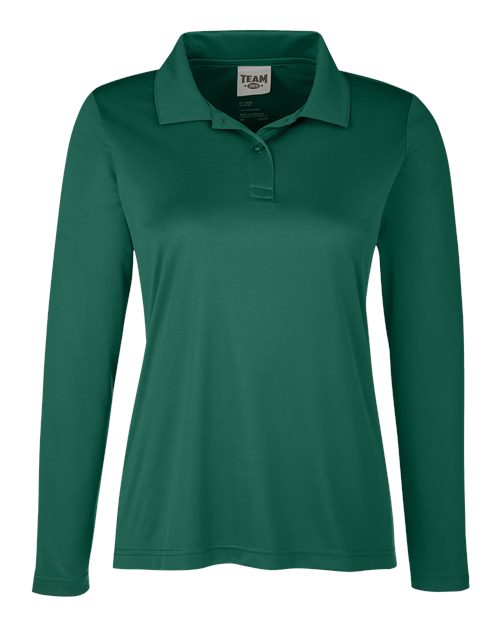 Team 365 Women's Zone Performance Long Sleeve Polo - Image 4
