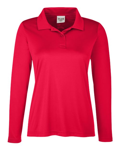 Team 365 Women's Zone Performance Long Sleeve Polo - Image 6