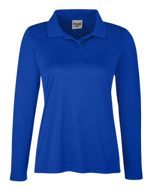 Team 365 Women's Zone Performance Long Sleeve Polo - Image 7