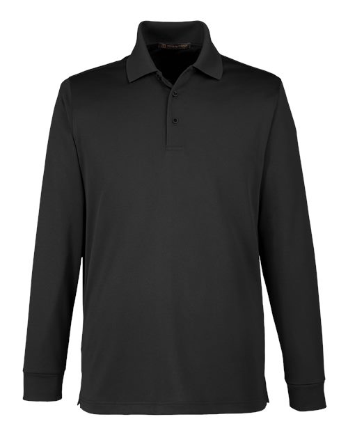 Harriton Men's Advantage Snag Protection Plus IL Long Sleeve Polo - Image 2