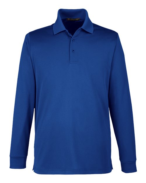 Harriton Men's Advantage Snag Protection Plus IL Long Sleeve Polo - Image 6