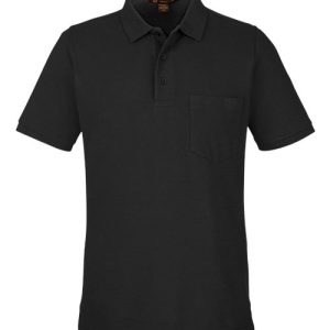 Alternative view of Harriton Men's Valiant Cotton Snag Protect Pocket Polo