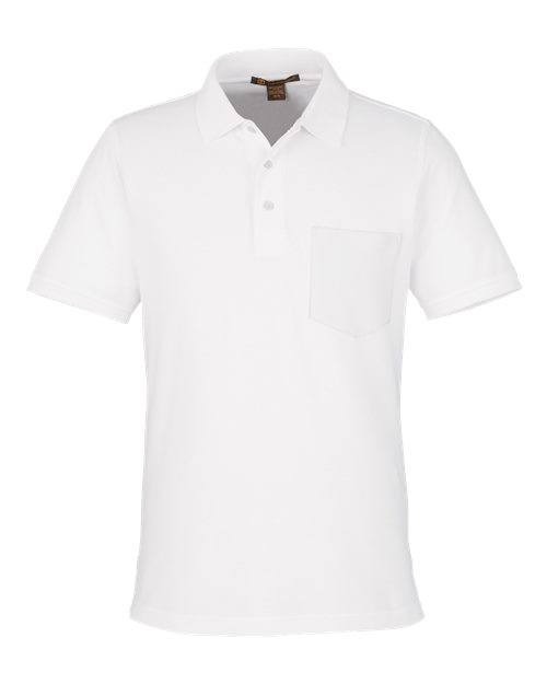 Harriton Men's Valiant Cotton Snag Protect Pocket Polo - Image 5