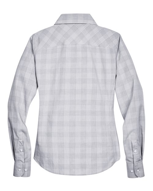 Devon & Jones Women's Crown Collection® Glen Plaid Woven Dress Shirt - Image 4