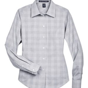Alternative view of Devon & Jones Women's Crown Collection® Glen Plaid Woven Dress Shirt