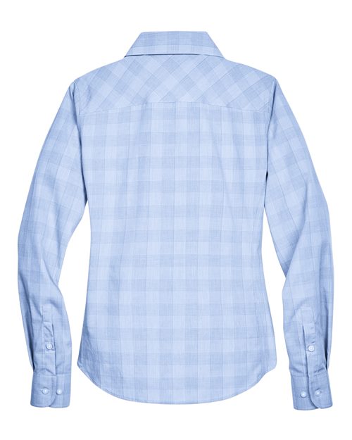Devon & Jones Women's Crown Collection® Glen Plaid Woven Dress Shirt - Image 5