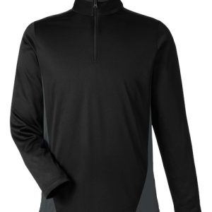 Alternative view of Harriton Men's Flash Snag Protection Plus IL Colorblock Quarter-Zip Pullover