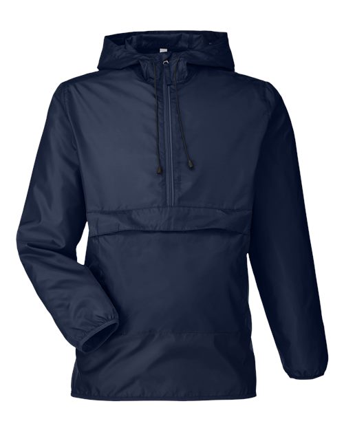 Team 365 Unisex Zone Protect Packable Anorak Jacket - Image 3