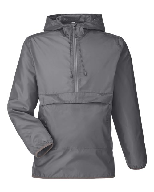 Team 365 Unisex Zone Protect Packable Anorak Jacket - Image 4