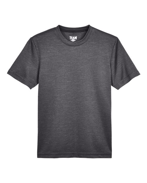 Team 365 Youth Sonic Heather Performance T-Shirt - Image 4