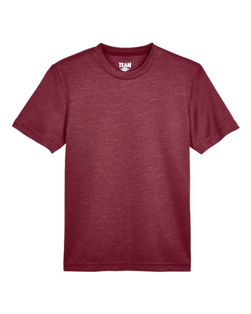 Team 365 Youth Sonic Heather Performance T-Shirt - Image 7