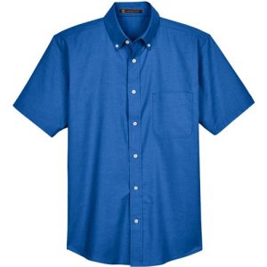 Alternative view of Harriton Men's Oxford Short Sleeve with Stain-Release