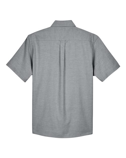 Harriton Men's Oxford Short Sleeve with Stain-Release - Image 8