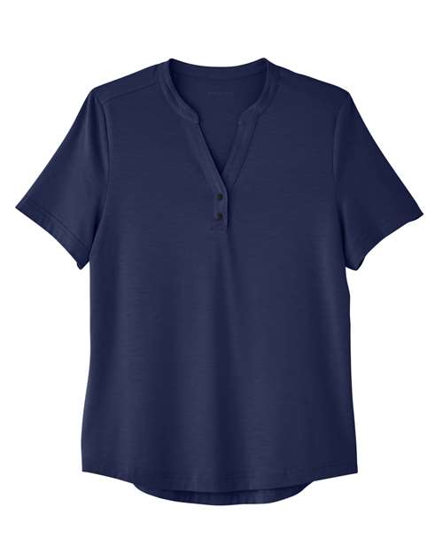 North End Women's JAQ Snap-Up Stretch Performance Polo - Image 2