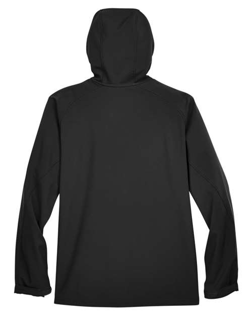 North End Men's Prospect Two-Layer Fleece Bonded Soft Shell Hooded Jacket - Image 4