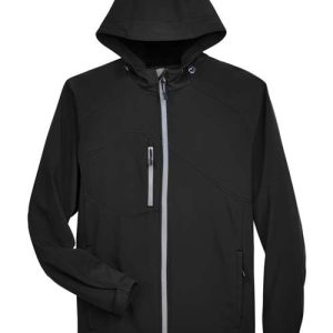 Alternative view of North End Men's Prospect Two-Layer Fleece Bonded Soft Shell Hooded Jacket
