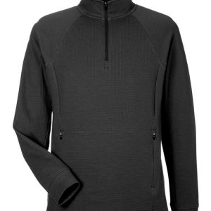 Alternative view of North End Men's Rhythm Waffle Quarter-Zip Pullover