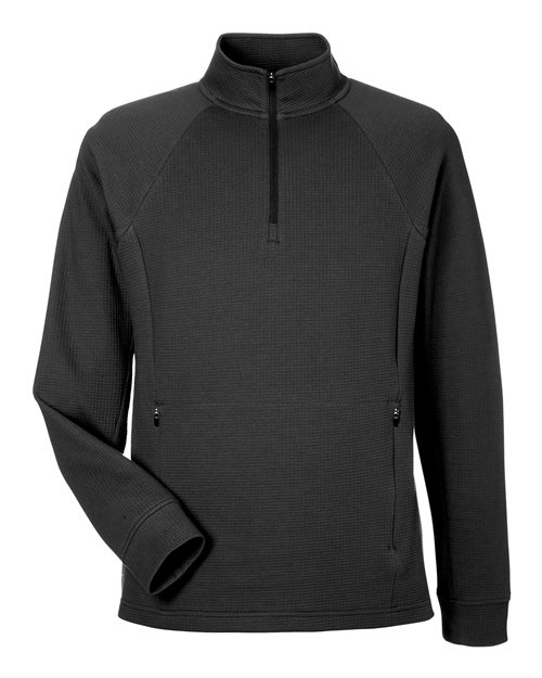 North End Men's Rhythm Waffle Quarter-Zip Pullover - Image 2