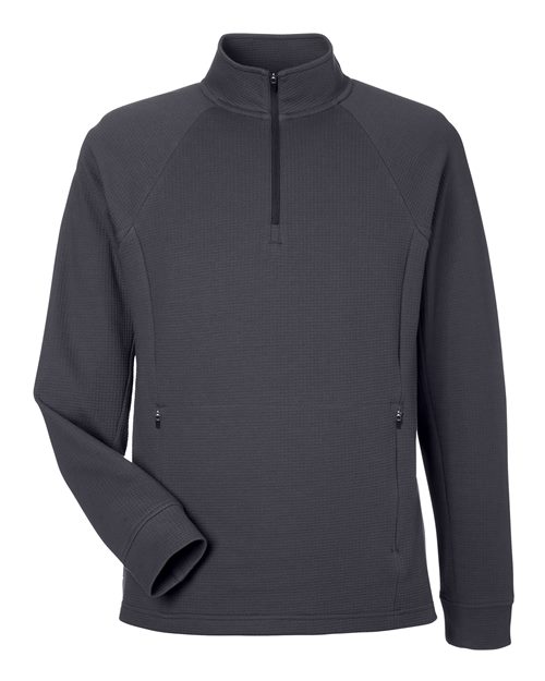 North End Men's Rhythm Waffle Quarter-Zip Pullover - Image 3