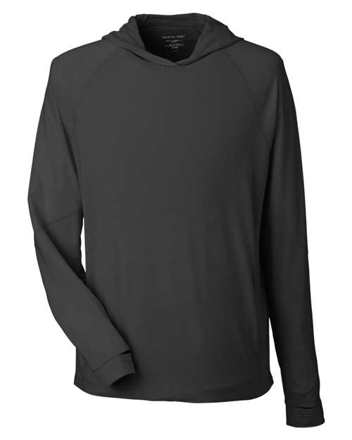 North End Unisex JAQ Stretch Performance Hooded Long Sleeve T-Shirt - Image 2