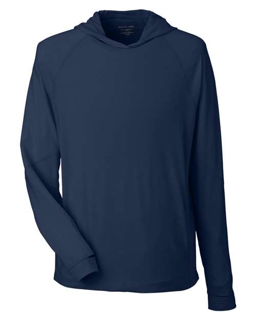 North End Unisex JAQ Stretch Performance Hooded Long Sleeve T-Shirt - Image 4