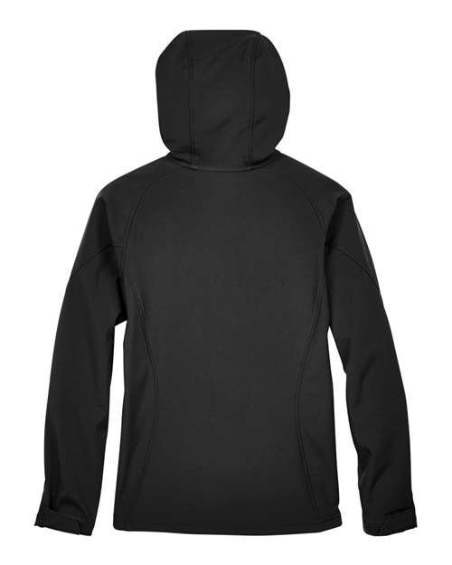 North End Women's Prospect Two-Layer Fleece Bonded Soft Shell Hooded Jacket - Image 4